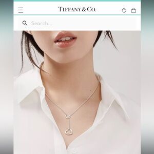 Tiffany & Co. Open Heart Lariat Necklace